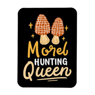 Magnet Flexible Chasseur de champignons Morel Chasse Reine