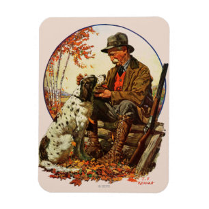 Magnet Flexible Chasseur et épagneul