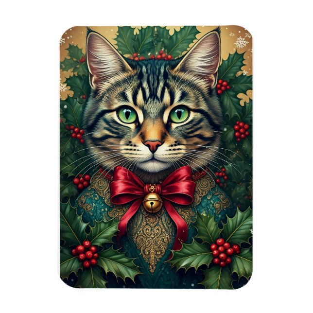 Magnet Flexible Chat de Noël 2024 (Vertical)