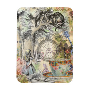 Magnet Flexible Chat du Cheshire Alice au Pays des Merveilles Clas