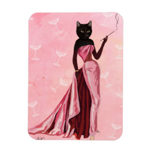Magnet Flexible Chat flamand en rose