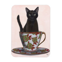 Chat noir en Teacup