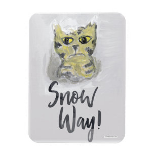 Magnet Flexible Chat Peint Chat Peint Art Fun Joli Slogan