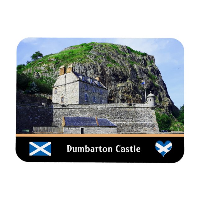 Magnet Flexible Château de Bumbarton, Dumbarton Rock / Écosse (Horizontal)