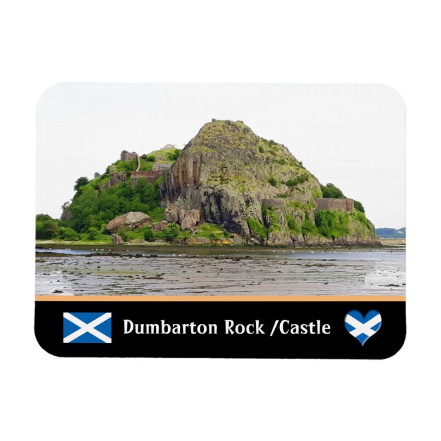 Magnet Flexible Château de Bumbarton Rock & Dumbarton (Horizontal)
