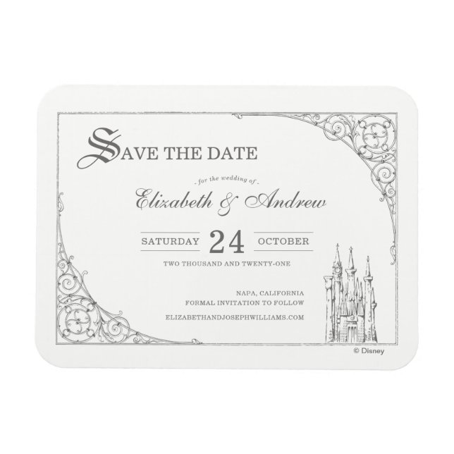 Magnet Flexible Château de Cendrillon | Fairytale Enregistrer la d (Horizontal)