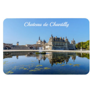 Magnet Flexible Chateau de Chantilly with reflection in a pond