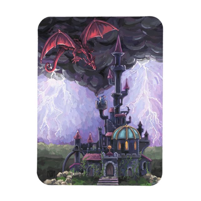 Magnet Flexible Château du Dragon (Vertical)
