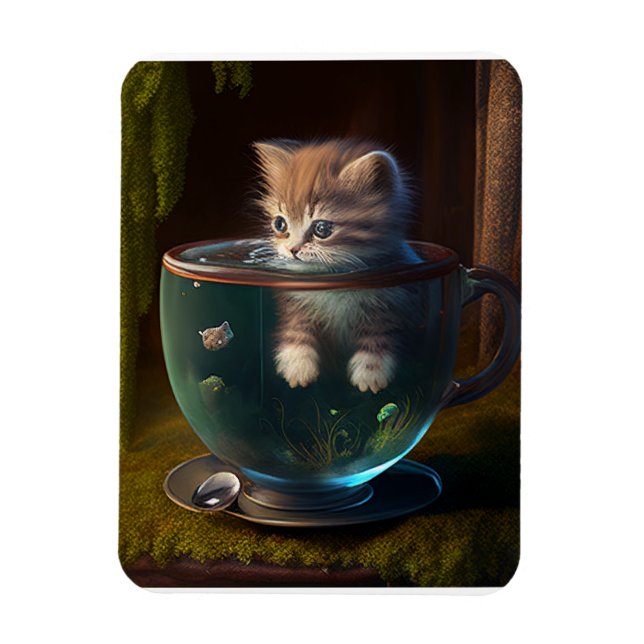Magnet Flexible chaton dans une teacup flexible (Vertical)