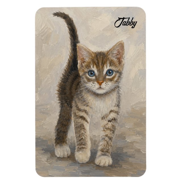 Magnet Flexible Chaton tigré (Vertical)