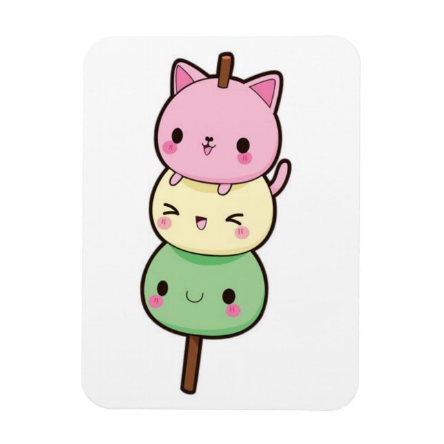 Magnet Flexible Chatons Mochi Crème Glace (Vertical)