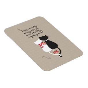 Magnet Flexible Chats amoureux