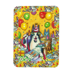 MAGNET FLEXIBLE CHATS N'FITZ, CUISINES, MICE, ANNIVERSAIRE AMUSANT