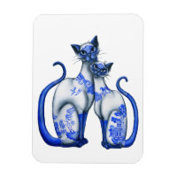 Chats siamois à saule bleu