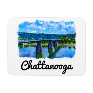 Magnet Flexible Chattanooga Tennessee Aquarelle