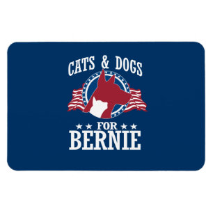 MAGNET FLEXIBLE CHAUSSURES ET CHIENS POUR BERNIE SANDERS