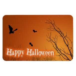 Magnet Flexible Chauves-souris et arbres d'Halloween