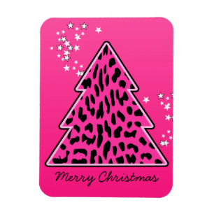 Magnet Flexible Cheetah Leopard rose Arbre de Noël
