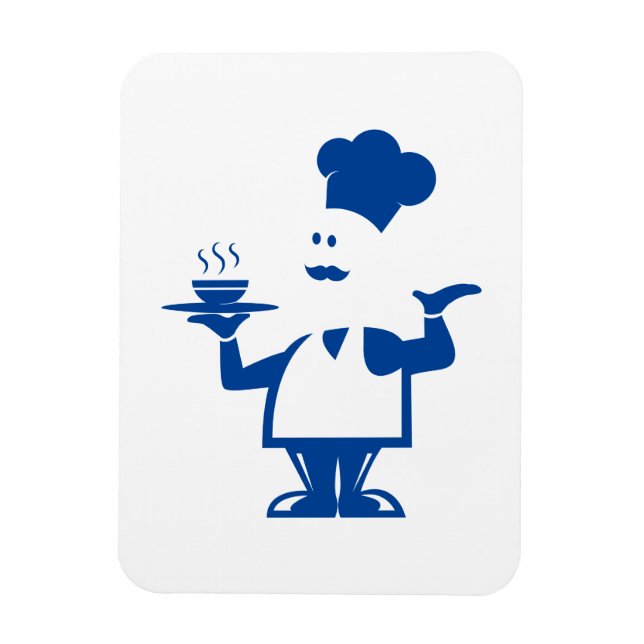 Magnet Flexible Chef tenant un bol de soupe (Vertical)