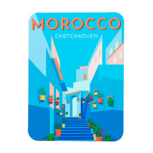 Magnet Flexible Chefchaouen Maroc Voyage