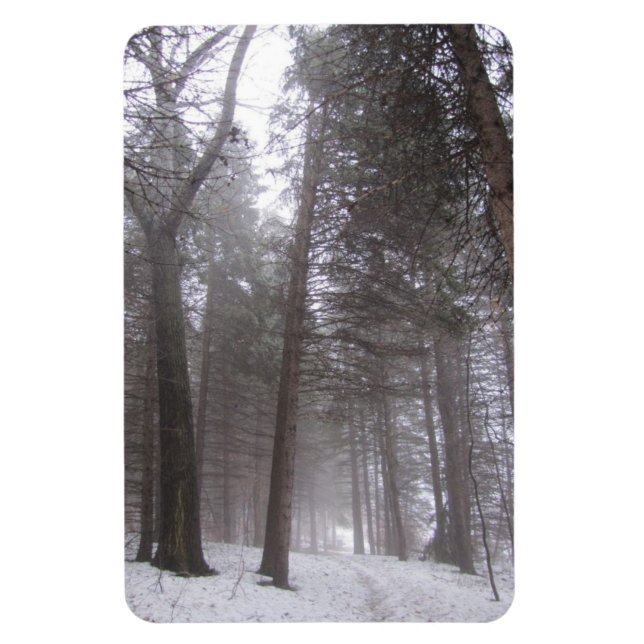 Magnet Flexible Chemin forestier d'hiver (Vertical)