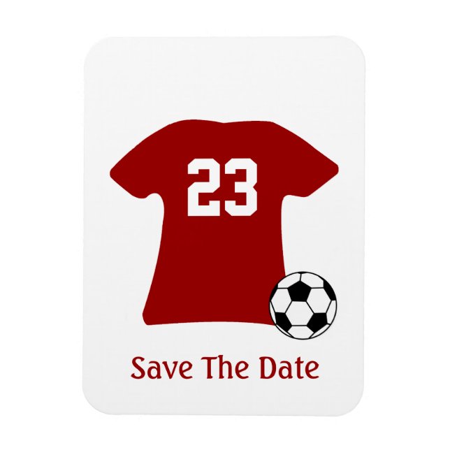 Magnet Flexible Chemise De Football Personnalisée Avec Aimant Flex (Vertical)