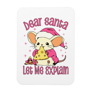 Magnet Flexible Cher Père Noël, laissez-moi vous expliquer
