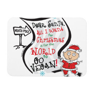 Magnet Flexible Cher Père Noël Vegan Wish