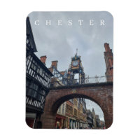 Chester Eastgate Horloge vue aimant frigo