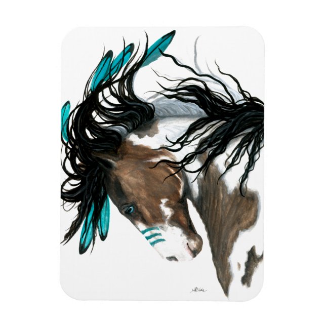 Magnet Flexible Cheval Majestic Pinto de Bihrle (Vertical)