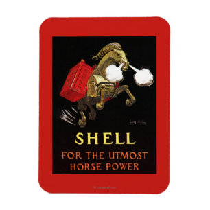 Magnet Flexible Cheval mécanique avec Shell Oil