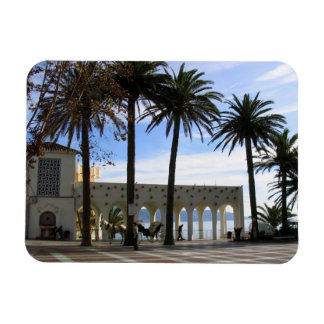 Magnet Flexible Cheval & Transport Sur La Promenade À Nerja, Espag