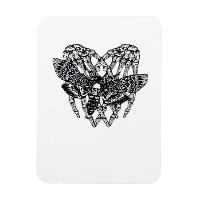 Magnet Flexible Chevalier de mort Moth Classic - Squelette Coeur m (Vertical)