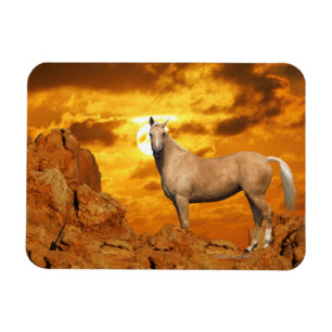 Magnet Flexible Chevaux d'Imaginaire : Montagne