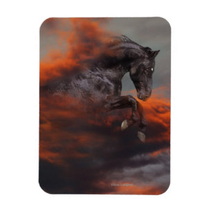 Magnet Flexible Chevaux d'Imaginaire : Nuages