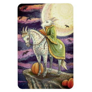MAGNET FLEXIBLE CHÈVE-DÉMON, IMAGINAIRE À BOUTEILLE HALLOWEEN SÛR
