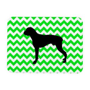 Magnet Flexible Chevron vert irlandais avec silhouette de boîte