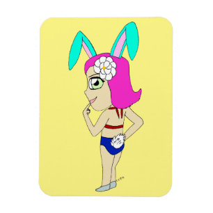 Magnet Flexible chibi bunnygirl