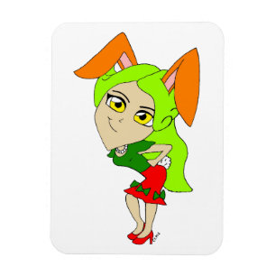 Magnet Flexible chibi bunnygirl
