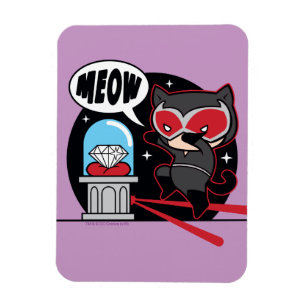 Magnet Flexible Chibi Catwoman à voler un diamant