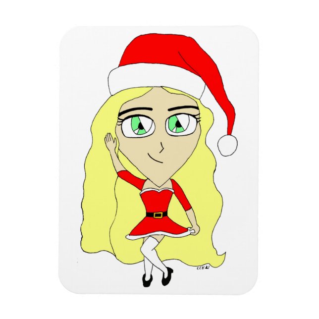Magnet Flexible Chibi de Noël (Vertical)