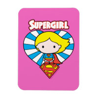 Chibi Supergirl Starburst Coeur et logo