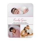 Chic Dusty Rose Pink Script Name Baby Girl Photos