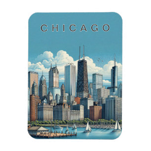 Magnet Flexible Chicago Skyline