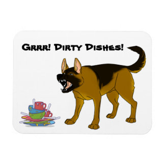 Magnet Flexible Chien Allemand - Chien - Dirty Dirty Plats Signal