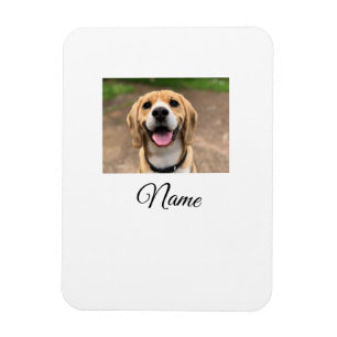 Magnet Flexible Chien chat photo ajouter le nom de l'animal de com