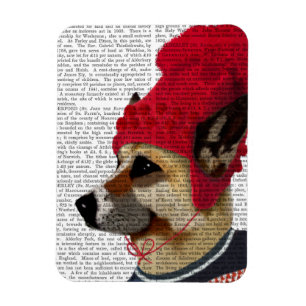 Magnet Flexible Chien dans le chandail 2 de ski