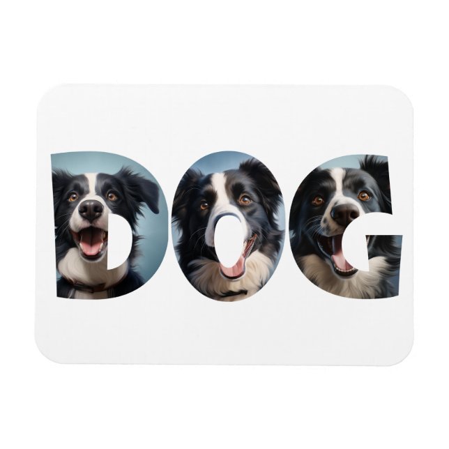 Magnet Flexible Chien Love i Cot Out Photos (Horizontal)