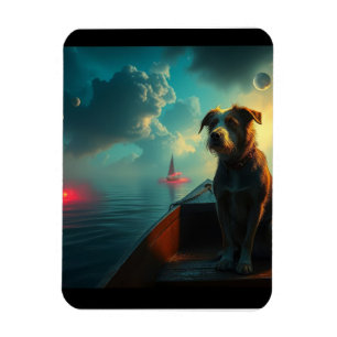 Magnet Flexible Chien sur bateau