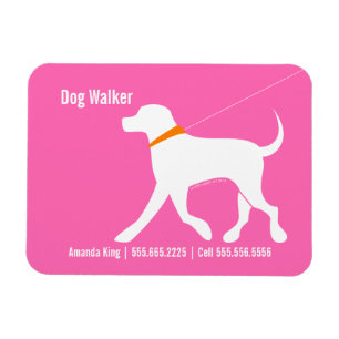 Magnet Flexible Chien Walker Animal de compagnie Laboratoire d'aff